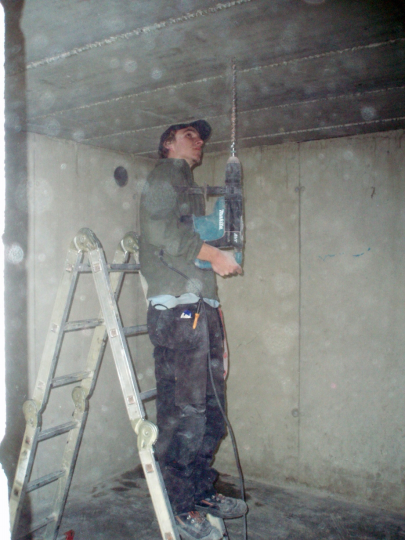 Maken van opbouw in kelder 2